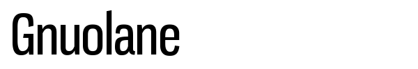 Gnuolane font preview